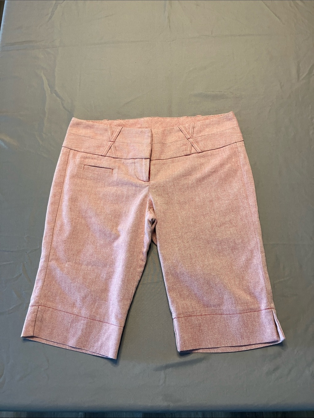 Charlotte Russe Dusty Blush Tailored Bermuda Shorts